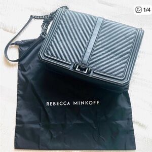 Rebecca Minkoff Black Leather Crossbody /Shoulder Bag